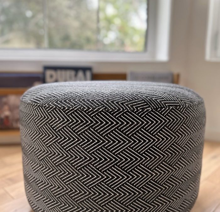 BLACK POUF Indoor / Outdoor – OUT OF STOCK